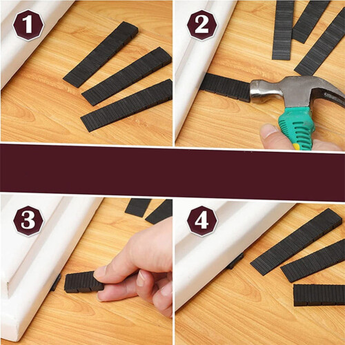 Furniture Plastic Shims Black 10pcs 1