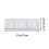 Ceramic appetizer tray white 6 inch 3-compartment 3