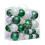 Christmas Balls Tree Ornaments 46 pcs White Green 3