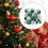 Christmas Balls Tree Ornaments 46 pcs White Green 8