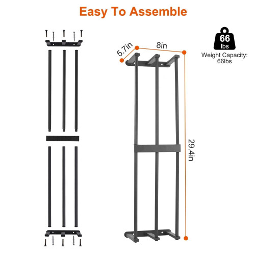 Wall Mounted Towel Rack for Bathroom, Holds Rolled Towels 1