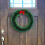 Christmas Wreath Plastic Green 25cm with Red Bow 4