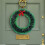 Christmas Wreath Plastic Green 25cm with Red Bow 5