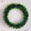 Christmas Wreath Plastic Green 25cm with Red Bow 8