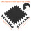 Black Foam Interlocking Floor Mats 11.8" x 11.8" 12 pcs 2