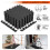 Black Foam Interlocking Floor Mats 11.8" x 11.8" 12 pcs 3