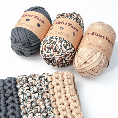 Knitting Yarn Chunky Spaghetti Yarn Set 6 Pieces 2