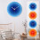 Modern Wall Clock Minimalist Tempered Glass 12-inch 2