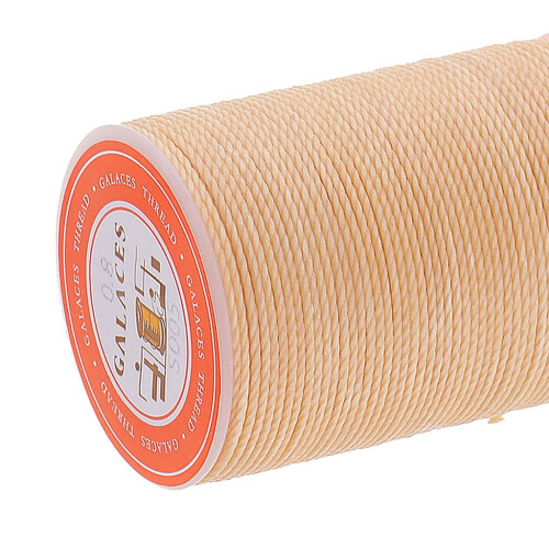 Leather sewing thread cord beige 5 meters 2