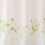Embroidered kitchen window tiers eyelet valance green 3