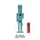 Nutcracker figurine Christmas decoration blue 2