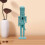 Nutcracker figurine Christmas decoration blue 6