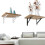 Gerich L-shaped metal shelf brackets black 2 pcs 8