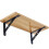 Gerich L-shaped metal shelf brackets black 2 pcs 6
