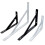 Gerich L-shaped metal shelf brackets black 2 pcs 7
