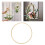 Bamboo hoop macrame craft ring 20cm 4