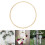 Bamboo hoop macrame craft ring 20cm 6