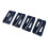 Clothing Sleeve Cuff Tags with Loop and Hook 4 Pairs Blue 6