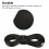 Polypropylene webbing black 1 inch strap with 5 buckles 2