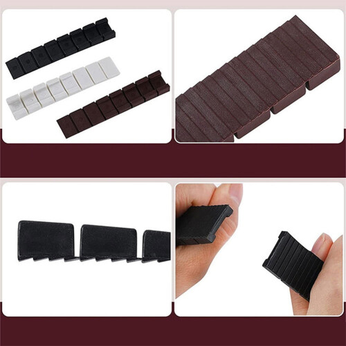 Furniture plastic shims brown 10 pcs 2
