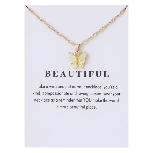 Women's Clavicle Necklace Simple Acrylic Pendant 1