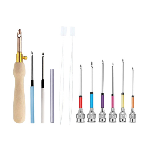 Embroidery Punch Tool Kit for DIY Rug Making 12 Pieces 1
