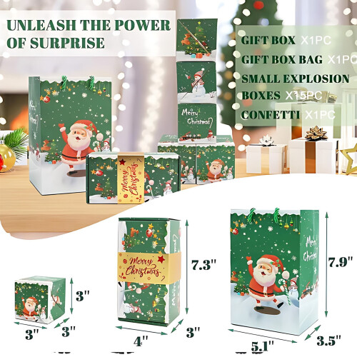 Surprise Money Gift Box Green 6PCS 1
