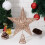 Christmas Tree Star Topper Rose Gold 20cm Iron 7