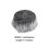 Faux Shaggy Fabric Patches White Grey 10 pcs 8