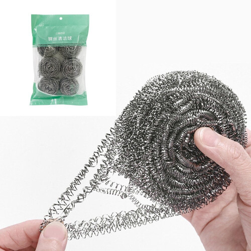 Stainless Steel Cleaning Balls 6-pack 1