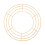 Wire Wreath Frame Iron Round DIY Craft Ring Gold 40cm 3