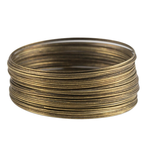 Tachiuwa beading wire bronze 50 loops 1