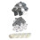Blank Heart-Shaped Button Badges DIY Supplies 100 pcs 2