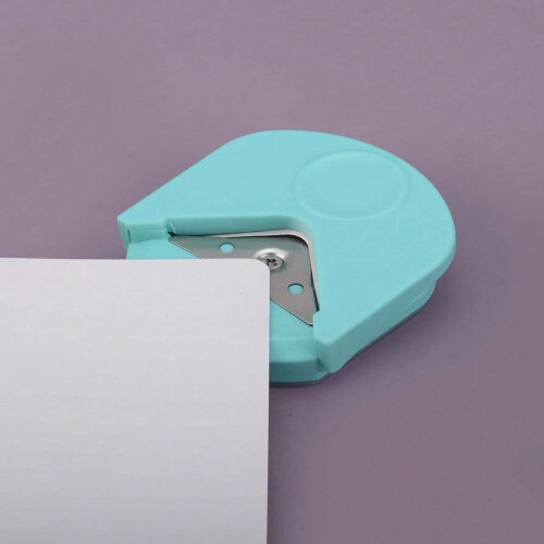 LOVEVER Round Corner Cutter R4 Blue 1pc 1