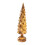 Lighted Glass Christmas Tree Table Centerpiece Gold 2