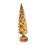 Lighted Glass Christmas Tree Table Centerpiece Gold 3