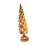 Lighted Glass Christmas Tree Table Centerpiece Gold 5