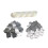Blank Heart-Shaped Button Badges DIY Supplies 100 pcs 5