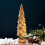 Lighted Glass Christmas Tree Table Centerpiece Gold 7