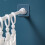Shower Curtain Rod Holder Clear Tension Bracket 4PCS 4