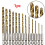 GLFSIL HSS titanium-coated drill bit 1/4" hex shank 7