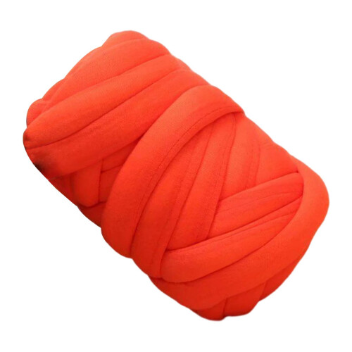 Chunky Arm-Knit Yarn Orange 250g 2