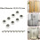 Shower Door Roller Wheels 19/23/25mm 8 pcs 2