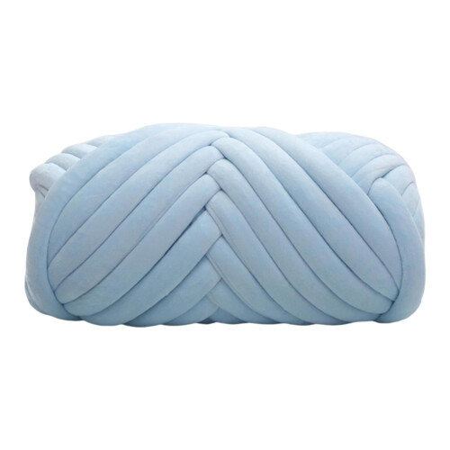 Light Blue Chunky Yarn 250g Soft Washable 1