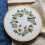 Embroidery starter kit with pre-printed flower pattern 2