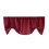 Burgundy window tier valance 1 panel height adjustable 3