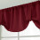 Burgundy window tier valance 1 panel height adjustable 5