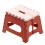 Folding Step Stool Gray 13" 300 lbs Non-Slip Handle 3