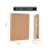 A4 kraft paper ring binder folder refillable 2 pcs 5