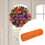 Orange mesh ribbon roll for wreath making, 10 in x 30 ft 8